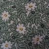 green w/white daisy - cotton